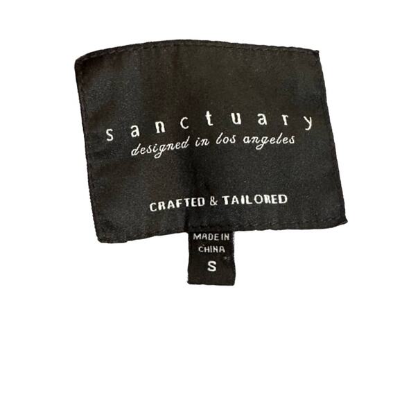 Sanctuary Gray Button Front Adjustable Waist Long Sleeve Shacket Women Sz S - Picture 10 of 11